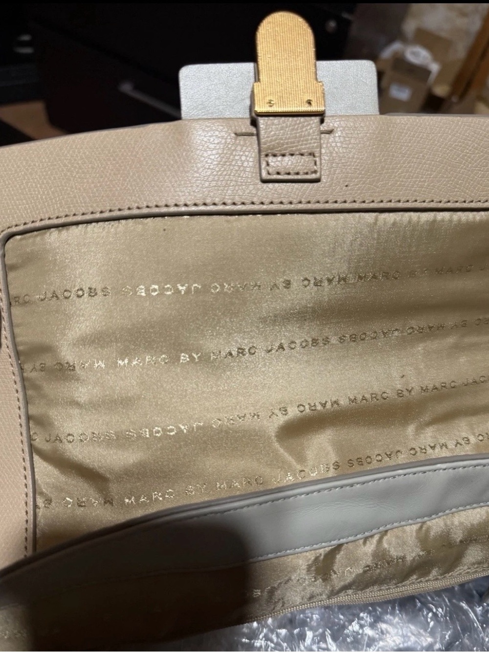 Marc Jacobs Yellow and Cream Leather Top-Handle Satchel - Picture 8 of 12